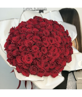 101 RED ROSE 75 CM