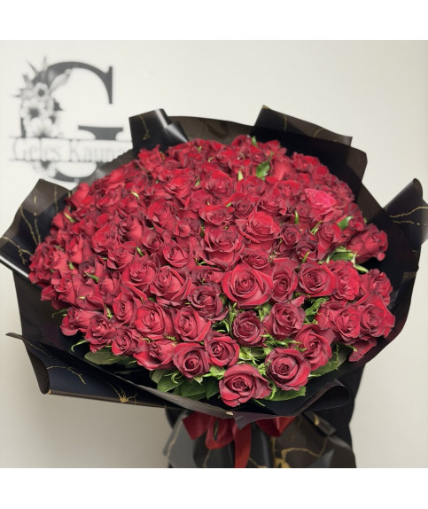 101 RED ROSE 55 CM